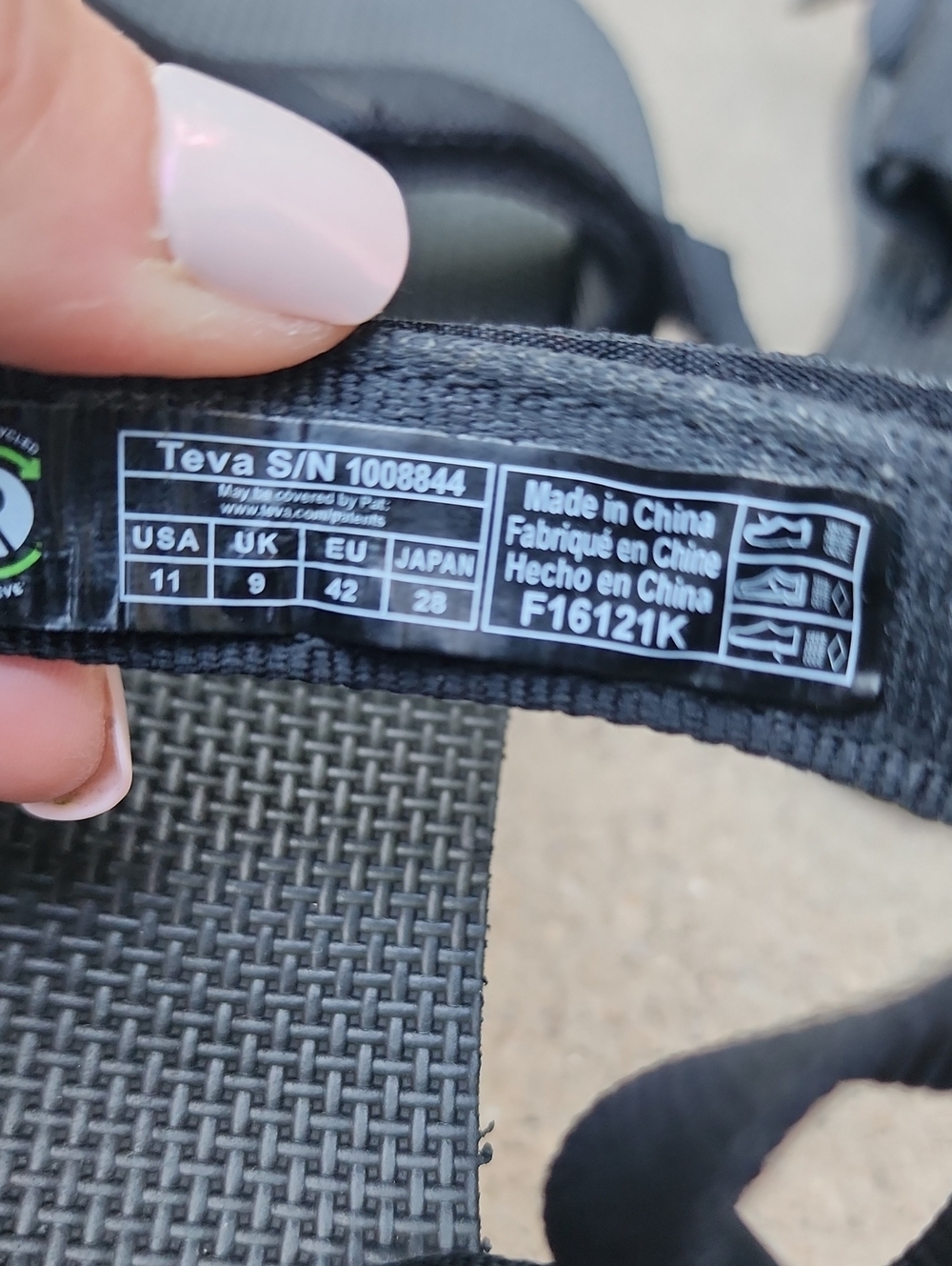 Teva Black Platform Strappy Sandals - Picture 6 of 16